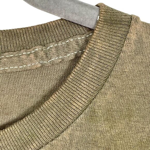 NWOT Nirvana Band Tee Green Large 100% Cotton Licensed Merch Grunge Rock Smiley - Picture 5 of 11